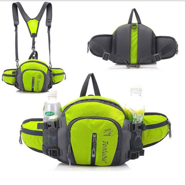

tanluhu 322 waterproof nylon sports bag outdoor climbing hiking backpack waist pack travel pouch handbag