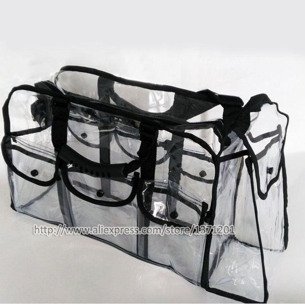 

large water proof transparent pvc cosmetic makeup organizer cosmetics storage toiletry tote bag