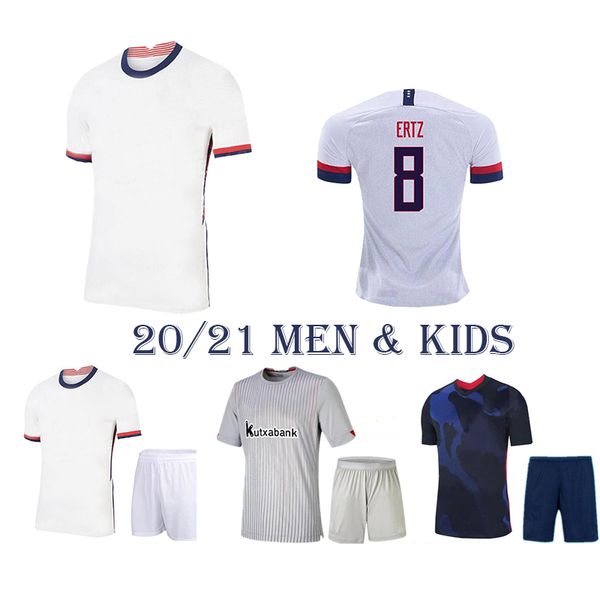 

2020 2021 ameri home away men kids kits us soccer jerseys 20 21 a copa ameri united states football shirts uniform, Black