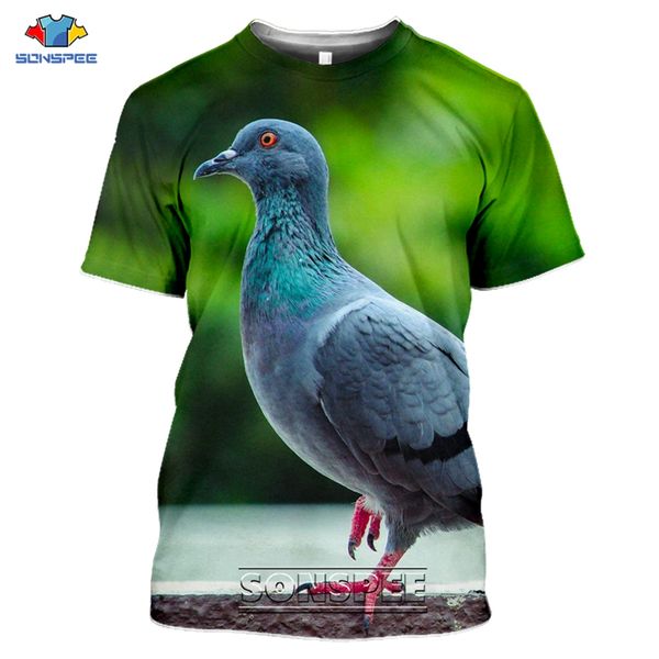 

animal bird pigeons 3d print shirts humor horror graphic men clothing