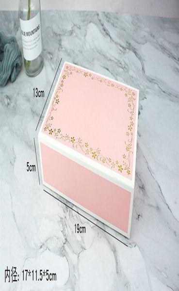 

baking package pink stamping 6 50g moon cake package gift box pastry box chocolate box 19.5x13.5x5cm 10pcs food wmtxei comb2010
