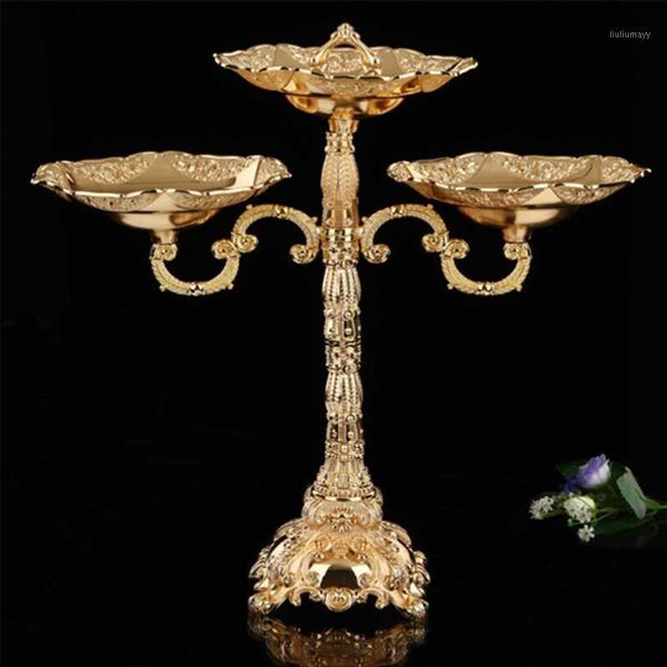 

luxury candelabra metal candle holders wedding candlesticks event party cake stand table plate for christmas home decoration1