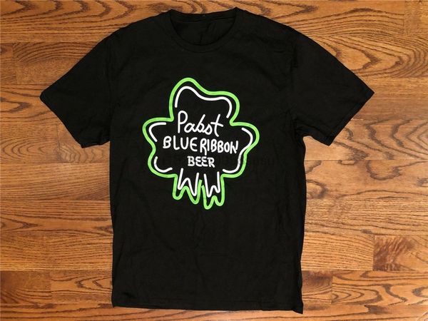

pbr pabst blue ribbon beer short sleeve black t-shirt mens large men women tee shirt sport hooded sweatshirt hoodie