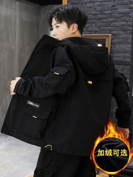 

men's coat winter velvet frock jacket men's white clothes outdoor fashion street swear coats modern students new 2019 gg50jk1, Black;brown