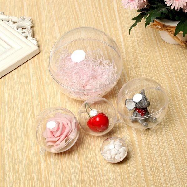 

u73a9 3-25cmps hollow plastic creative transparent shopping mall festival christmas hanging ball christmas high acrylic decorative drop ball