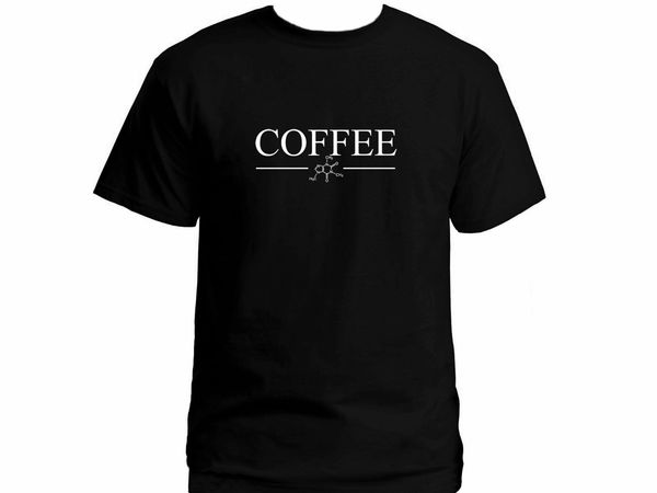 

2019 coffee caffeine molecule black geeks nerdy 100% cotton new t-shirt for men sport hooded sweatshirt hoodie