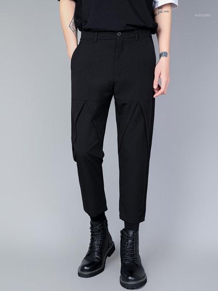 

s-6xl2020 trend suit drape feeling small pants harlan pants slacks for men slacks for men1, Black