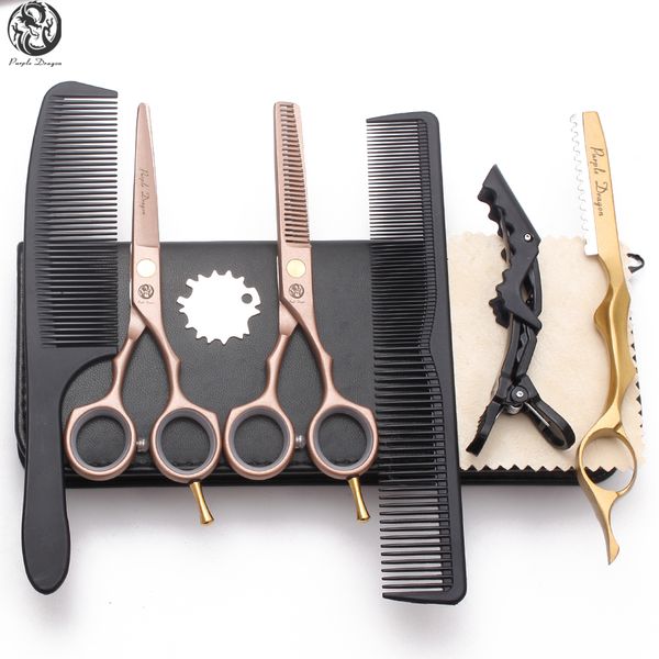

hair cutting scissors suit 5.5" 6" 440c thinning shears barber makas hairdressing scissors razor professional hair scissors promot