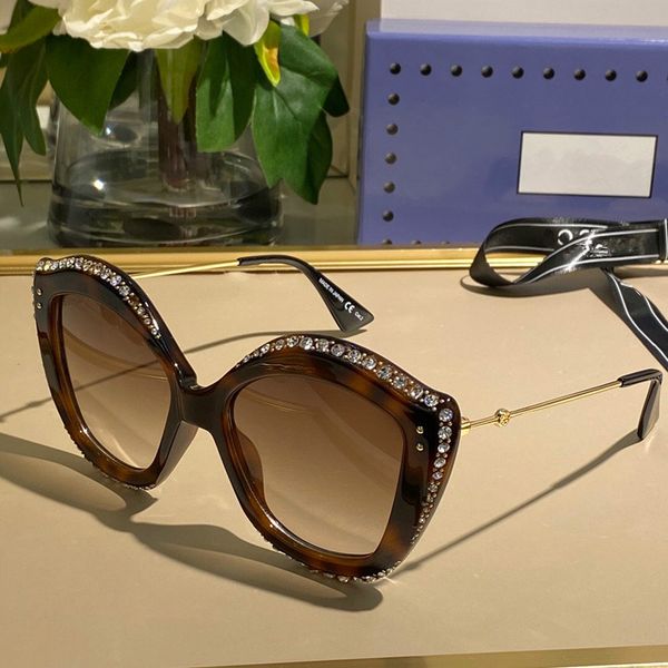 

new 0214 luxury sunglasses for women fashion oval summer style rectangle full frame uv400 protection come with package 0214s, White;black