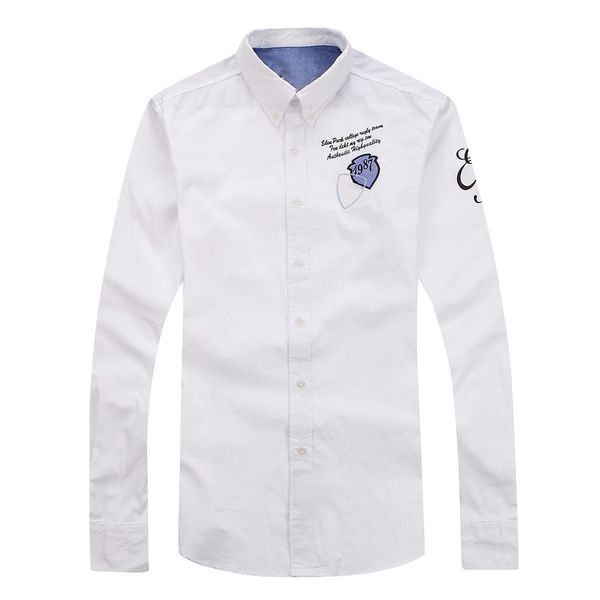 

men chemise men shirt full sleeve nice cotton fashion casual smart big size  to 3xl factory selling 1022, White;black