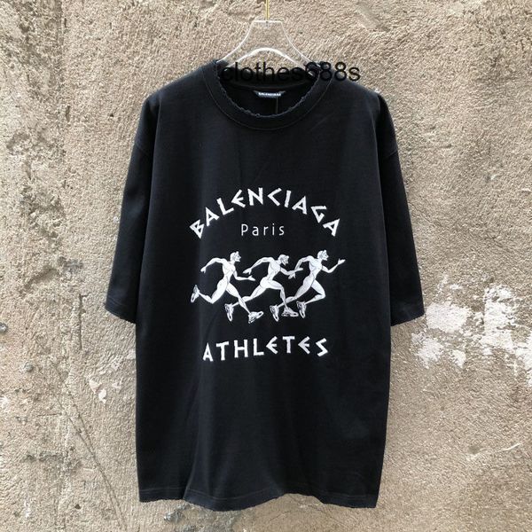 

fashion sweatshirts t-shirts balencaigas's men's sweaters hoodie original paris track and field athletes wear out the trend loose, White;black