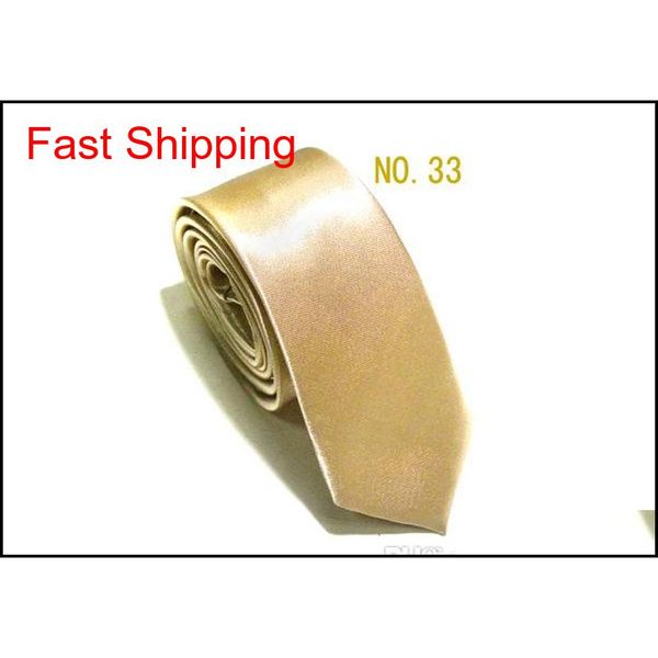 

35 colors classic students mens skinny 5cm solid color plain satin tie neckties ceremony neck qylqvs dh_seller2010, Blue;purple