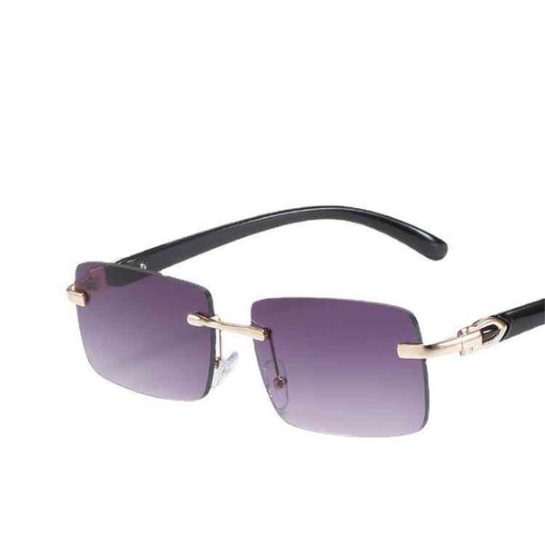 

75% off online shop 2022 new frameless trimming men's sunglasses ocean piece trend sunglasses, White;black