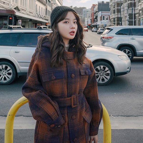 

2020 new autumn winter loose plus size women coat fashion female jacket ladies outwear thick printing warm cost-effective1, Black