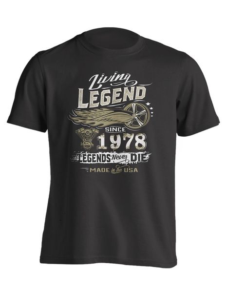 

горячие продажи мода living legend сороковой день рождения подарок рубашка для тех, кто родился в 1978 tee рубашки спорта с капюшоном толсто