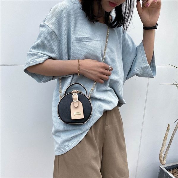 

fashion small round bag 2020 autumn winter new cross-body bag stone pattern small handbag shoulder zipper handbag phone purse