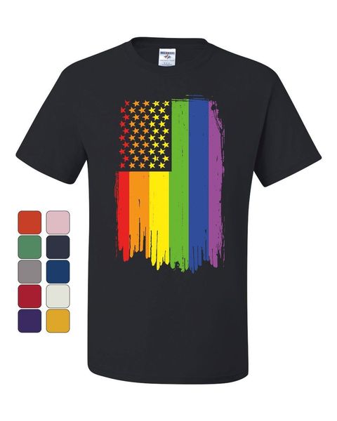 

fashion summer style distressed gay pride rainbow flag t-shirt lgbtq love wins tee tee shirt sport hooded sweatshirt hoodie