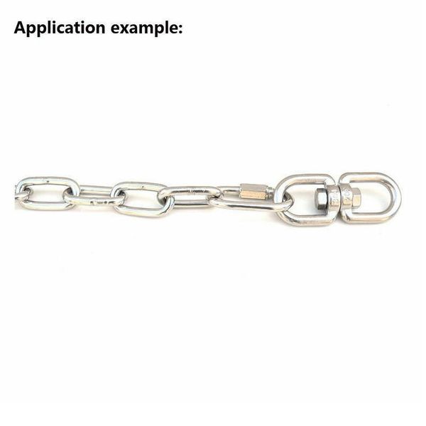 

1pcs stainless steel 8 shape rotary buckle safety climbing swivel ring hook eye to eye connectors carabiner clasp m4 qyllyy