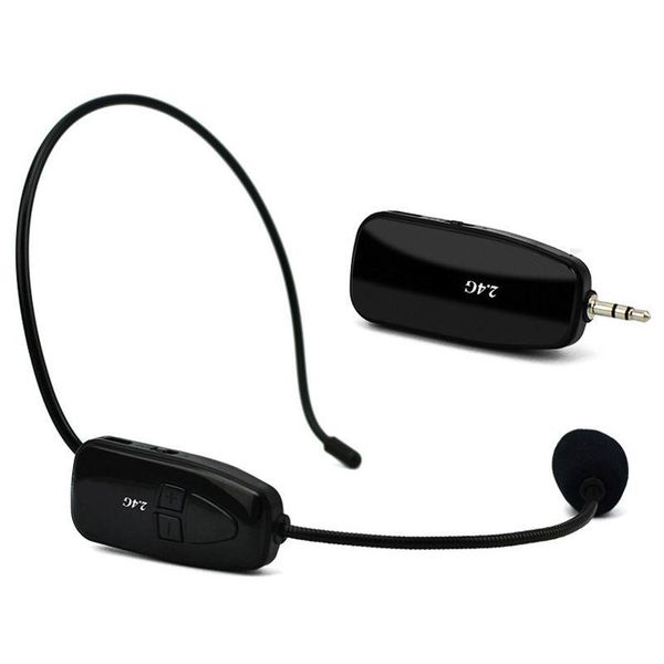 

2.4g wireless microphone headset megaphone radio bluetooth microphone for speech loudspeaker teaching meeting guide