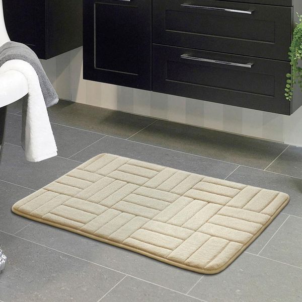 

40x60cm square brick pattern bedroom mat non slip faster water absorptio bathmat shower carpet for kitchen bedroom wmtijt