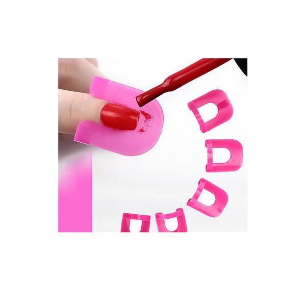 

10 sizes 26pcs nail protector tool to keep nail polish from spilling nail polish edge anti-flooding plastic templ jlldqg
