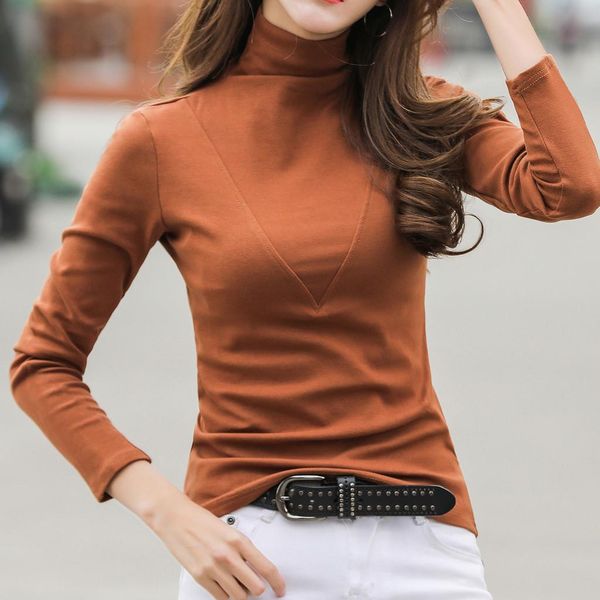 

свитер женщины мода женские свергины свитер с длинным рукавом волшебное turtleneck стрелак повседневная доза top abrigos mujer invierno 2019, White;black