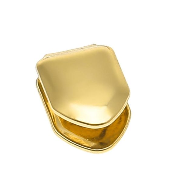 

hiphop custom gold plated single tooth cap hip hop jewelry braces rap singer jewelry te wmtuqd beauty888, Black