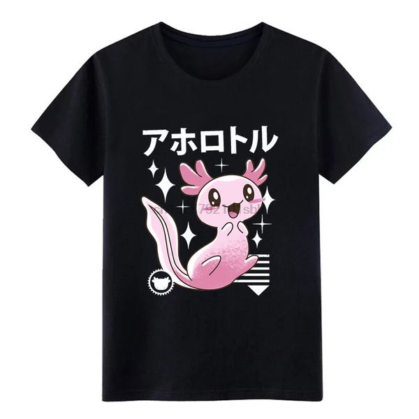 

men kawaii axolotl customize cotton crew neck pattern interesting humor spring autumn natural shirt hoodie designers t shirts sweatshirt