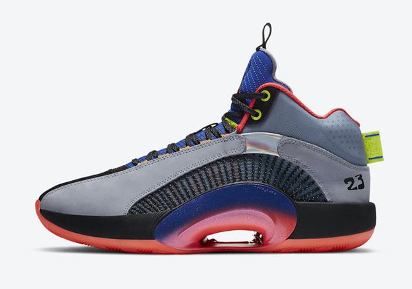 

aj35 center of gravity men women basketball shoe for sale with box kids jumpman 35 sports shoes training shoes store u4-us12, Black