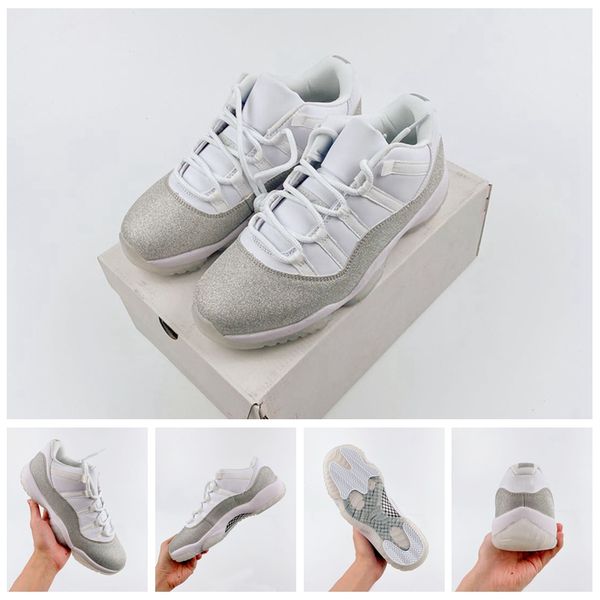 

new 11 wmns metallic silver 11s low bred concord 2020 mens basketball shoes women designer sneakers zapatos des chaussures