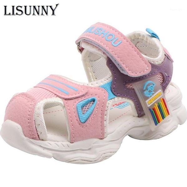 

sandals summer baby girls boys children beach soft bottom non-slip infant shoes kids outdoor anti-collision shoes1, Black;red