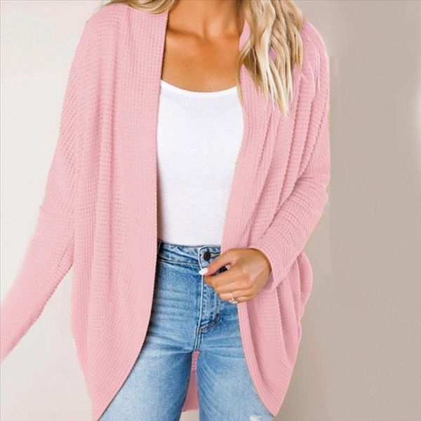 

autumn knitwear cardigan sweater women long sleeve plus size knitted sweaters fashion solid loose female jumper soft coat, White;black