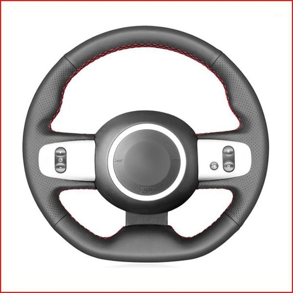 

steering wheel covers black genuine leather cover for twingo 3 2014-2021 2014-20211