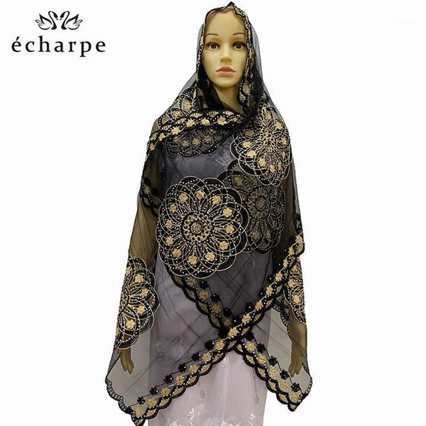 

african scarfs,muslim special embroidery small net scarf small size scarf for shawls wraps ec3081, Red