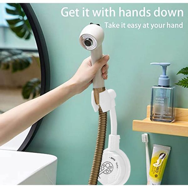 

adjustable rotatable shower head wall mount holder no punching shower rack shower brackets bathroom accessories storage rack d3 wmtaao