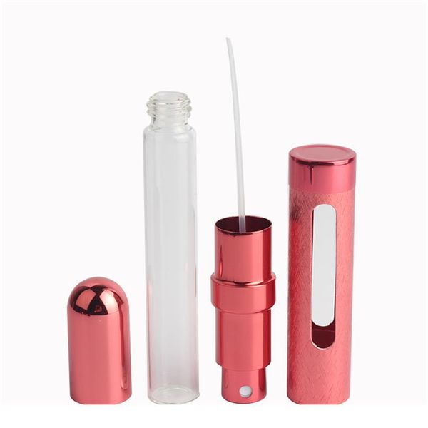 

jxcaih 12ml mini travel portable replaceable empty atomizer perfume bottle aluminum pump spray cosmetic glass c bbyexc