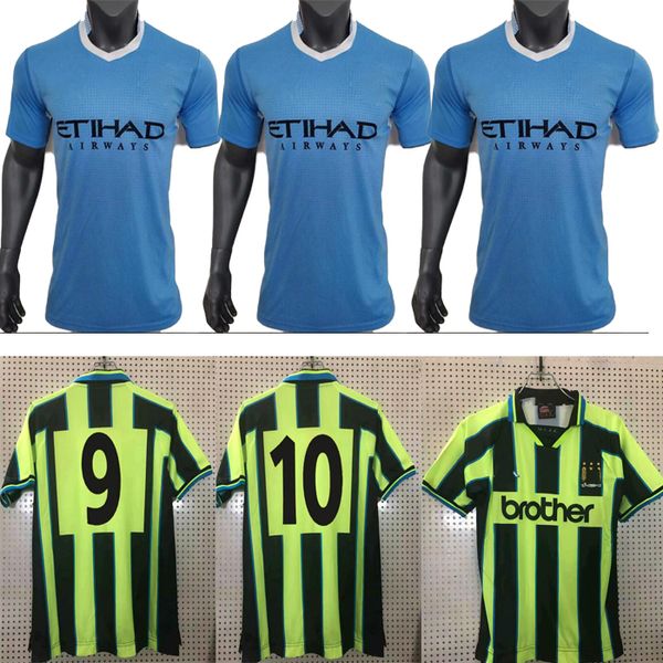 

tevez kun aguero silva retro soccer jersey 2011 2012 tevez kun aguero silva retro soccer jersey 11 12 toure yaya zabaleta dzeko balotelli, Black;yellow