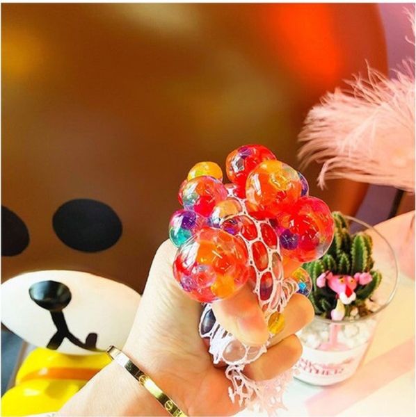 

anti stress soft toy grape ball bubble big bead vent ball decompression pinch music healthy cute toy squishy gifts for kids