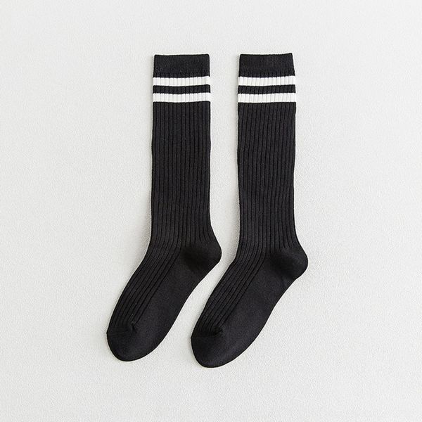 

новая осень и зима конфета цвета свая socksstyle двойных иглы полосатых носков ног разносторонних чулок и колготки pantyhoseslim двойной pol, Black