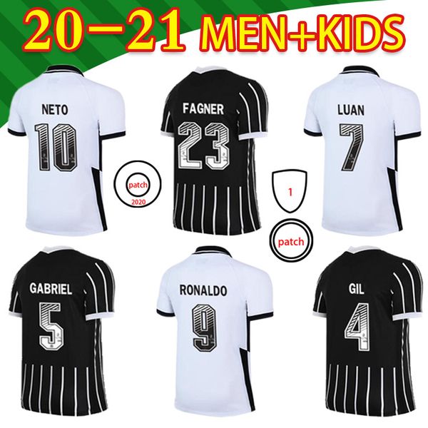 

2020 2021 new soccer jersey ronaldo gil gabriel luan neto cÃ¡ssio fagner 20 21 high-quality + kids kit football shirt, Black;yellow