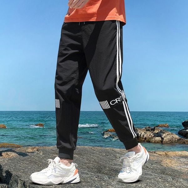 

autumn new overalls casual pantscasual pants men's fashion pai jiufen overallskorean versionloose and versatilecorset long pantsstudent, Blue