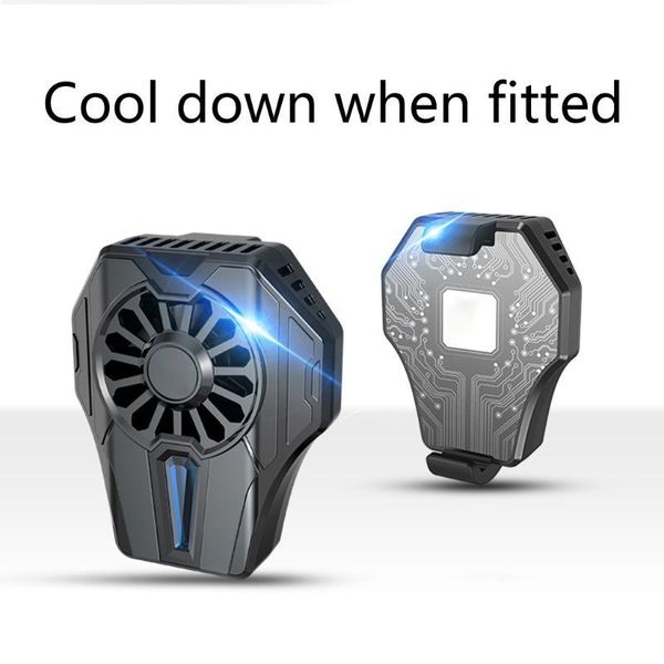 

portable mobile phone cooler cooling fan radiator game pad holder bracket for iphone hua-wei xiao-mi smartphones