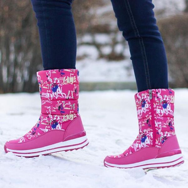 

new brand selling winter women snow boots lady warm fake fur shoes woman female brand fashionable boots anti-skid outsole w7, Black