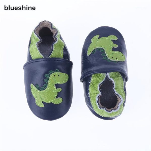 

genuine leather cartoon dinosaur soft baby shoes boys toddler girls baby moccasins zapatos anti-slip infant shoes first walkers1