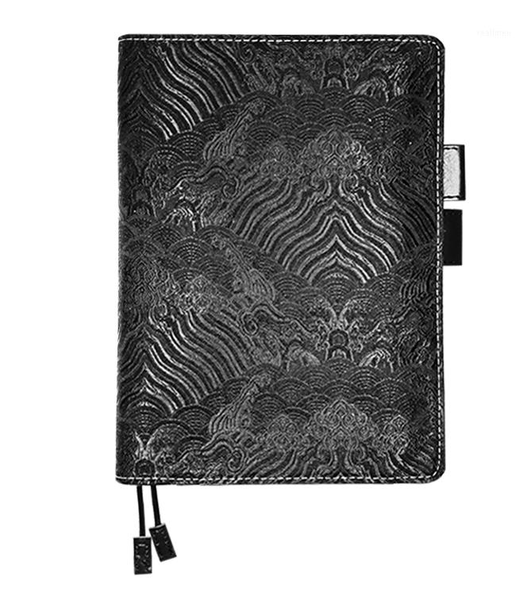 

chinoiserie a6 a5 notebook stationery diary billbook hobo specifications cover japanese style cover chinese style black shadow1, Purple;pink