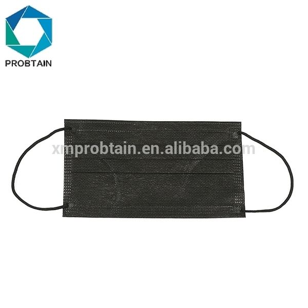 

2021 latest plain mask black nonwoven face china custom new