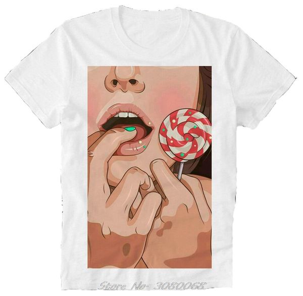

girl lips lippen pin up lollipop lolli last kings swag style round streetwear sport hooded sweatshirt hoodie men t shirt