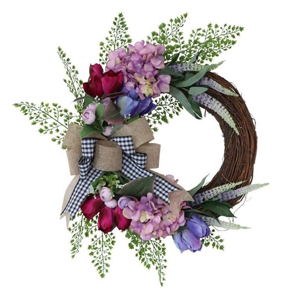 

provence wreath artificial spring summer wreath for front door wall window indoors party wedding farmhouse home decor