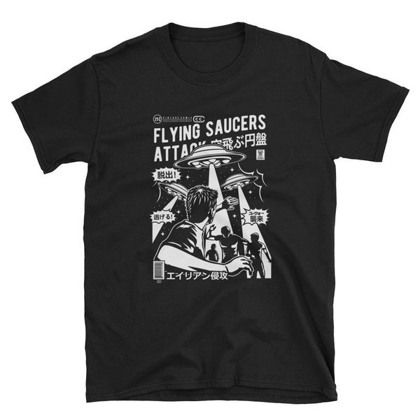 

new mens flying saucers attack comic alien art inspired men's t-shirt tee shirts sport hooded sweatshirt hoodie