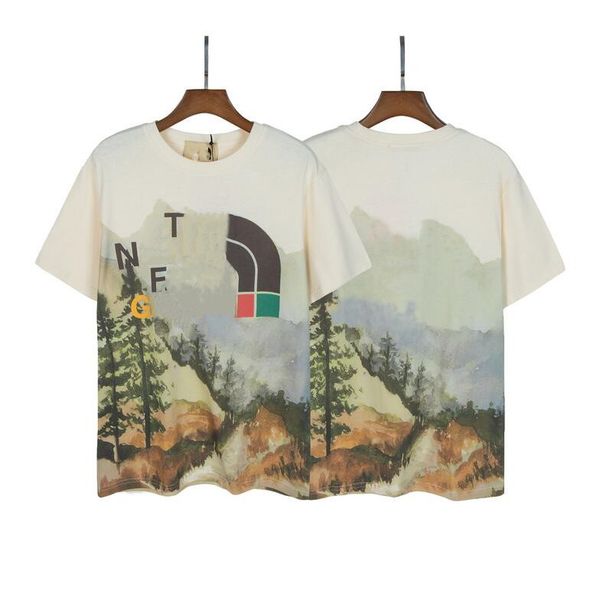 

2022tnfg summer luxury white t shirt for men women tee short sleeve coffee t-shirts, White;black